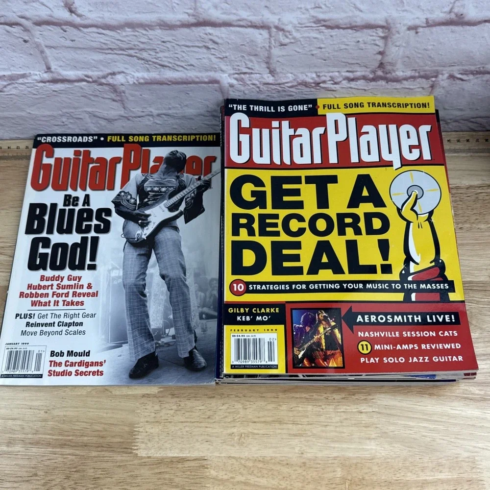 1999 Guitar Player Magazine LOT OF 12 COMPLETE SET Tom Petty Hendrix Santana - Picture 8 of 8